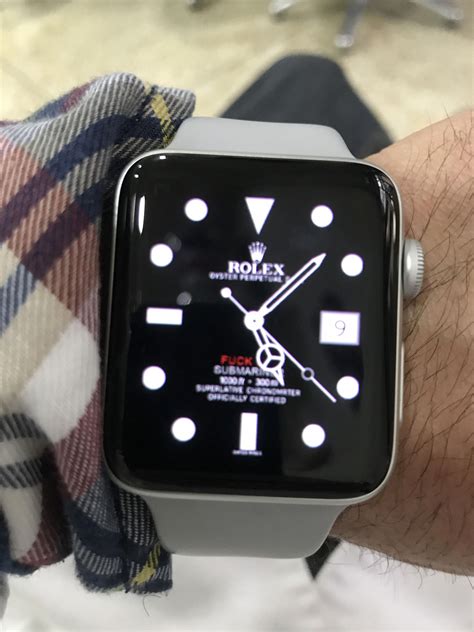 apple watch series 4 rolex face